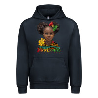 Navy juneteenth african girl Urban Hoodie - BarkalooDesign