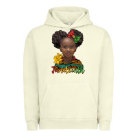 Pigment Pistachio juneteenth african girl Urban Hoodie - BarkalooDesign