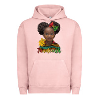 Pigment Salmon juneteenth african girl Urban Hoodie - BarkalooDesign