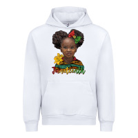 White juneteenth african girl Urban Hoodie - BarkalooDesign