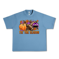 Pebble Blue Tis' the season Football purple helmet Urban Heavy Tee - NancyCooperArtShop