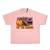 Salmon Tis' the season Football purple helmet Urban Heavy Tee - NancyCooperArtShop