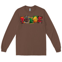Chestnut peace juneteenth Long Sleeve Tee - CowGirlArtShop