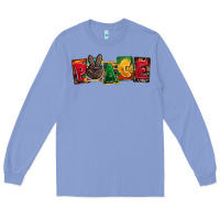 Colony Blue peace juneteenth Long Sleeve Tee - CowGirlArtShop