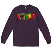 Plum peace juneteenth Long Sleeve Tee - CowGirlArtShop