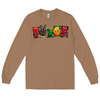 Toasted Coconut peace juneteenth Long Sleeve Tee - CowGirlArtShop