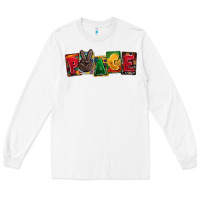 White peace juneteenth Long Sleeve Tee - CowGirlArtShop