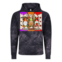 Cloud Black Happy Hallothanksmas gnomes Vintage Hoodie - texasbilliewilder