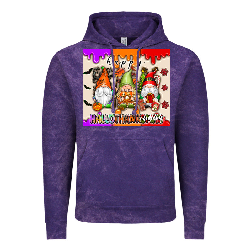 Happy Hallothanksmas Gnomes Vintage Hoodie by texasbilliewilder | Teevron