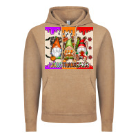 Vintage Coffee Happy Hallothanksmas gnomes Vintage Hoodie - texasbilliewilder