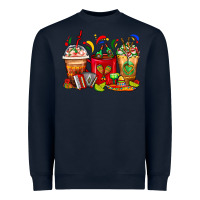 Navy Mexico Coffee Cups Heavyweight Sweatshirt - FaDigitalArtStudio