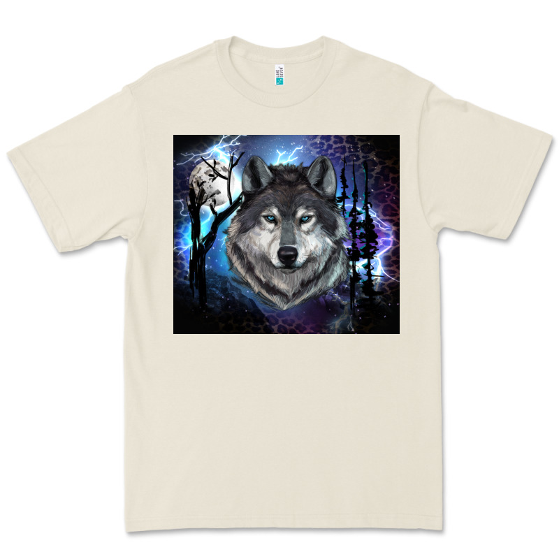 Wolf And Full Moon Premium Tee by RanaPortraitStore | Teevron