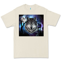 Bone wolf and full moon Premium Tee - RanaPortraitStore