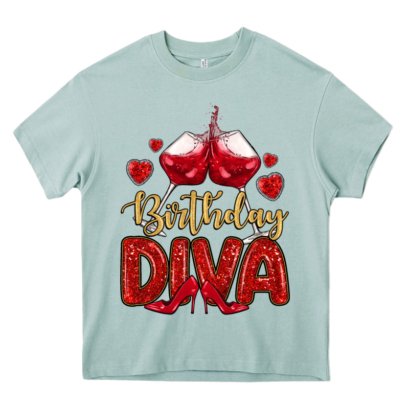 Birthday Diva Heavy Core Tee by MaliasSmallBusiness | Teevron