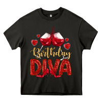 Asphalt birthday diva Heavy Core Tee - MaliasSmallBusiness