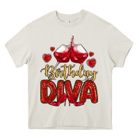 Cream birthday diva Heavy Core Tee - MaliasSmallBusiness
