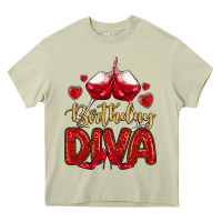 Mossy birthday diva Heavy Core Tee - MaliasSmallBusiness