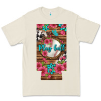 Bone Play Ball Baseball With Pink Flowers 12 Oz Slim Can Cooler Premium Tee - BundleAndBundleShop