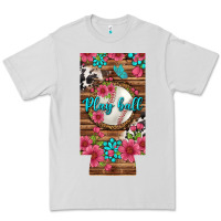 Dove Grey Play Ball Baseball With Pink Flowers 12 Oz Slim Can Cooler Premium Tee - BundleAndBundleShop