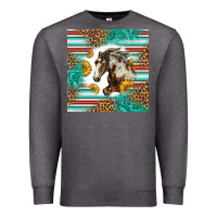 Charcoal Heather western mustang horse Premium Sweatshirt - LillyAllenDesigns