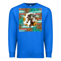 True Royal western mustang horse Premium Sweatshirt - LillyAllenDesigns