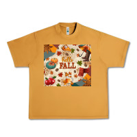 Peanut Butter Hello Fall Urban Heavy Tee - texasbilliewilder