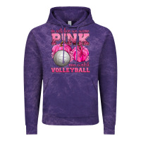 Cloud Purple In October We Wear Pink and Watch Volleyball Vintage Hoodie - texasbilliewilder