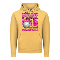 Vintage Mustard In October We Wear Pink and Watch Volleyball Vintage Hoodie - texasbilliewilder