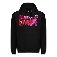 Black hey lover flip phone Premium Hoodie - FaDigitalArtStudio