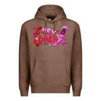 Chestnut hey lover flip phone Premium Hoodie - FaDigitalArtStudio