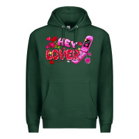 Sports Green hey lover flip phone Premium Hoodie - FaDigitalArtStudio