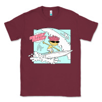 Burgundy Rocket Power Otto Woogidy Woogidy Surfs Up Classic Tee - tuanDangUi