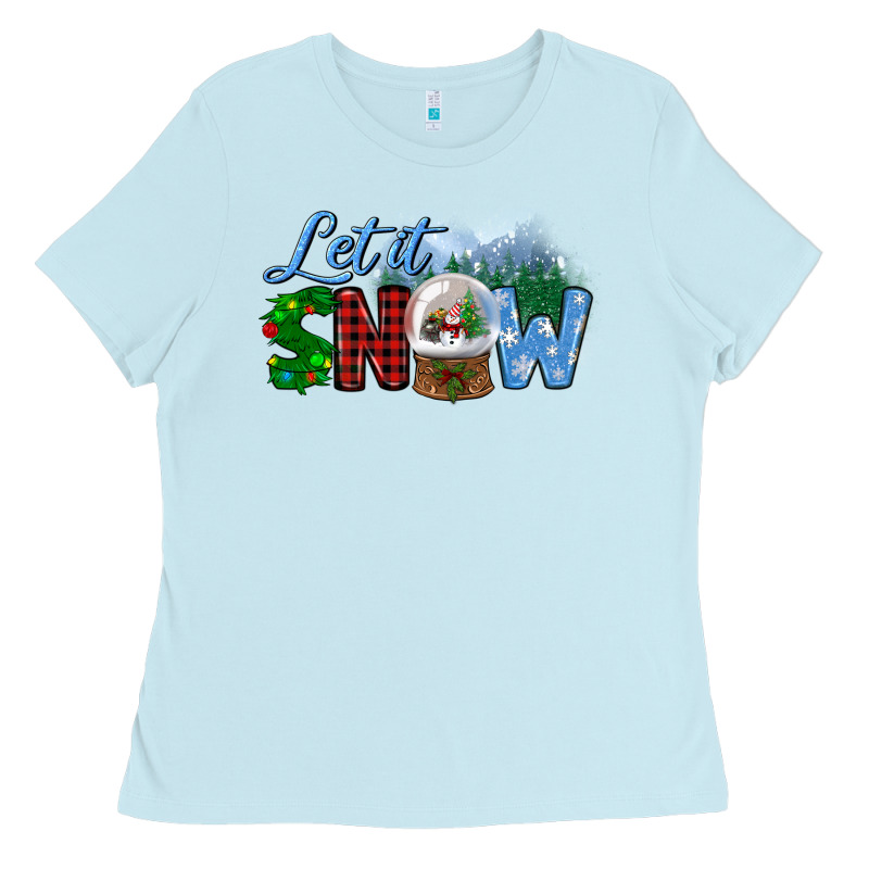 Let It Snow Ladies Tee by BundleAndBundleShop | Teevron