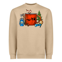 Camper Coffee Cup Heavyweight Sweatshirt | Teevron
