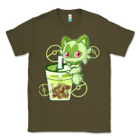 Army Green sprigatito matcha bubble classic . Classic Tee - tuanDangUi