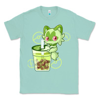 Seafoam sprigatito matcha bubble classic . Classic Tee - tuanDangUi