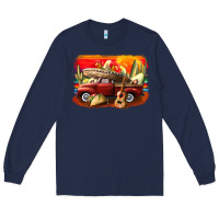 Navy mexican cinco de mayo truck Long Sleeve Tee - CowGirlArtShop