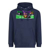 Navy Too Cute To Spook Baby Orangutan Heavyweight Hoodie - LillyAllenDesigns