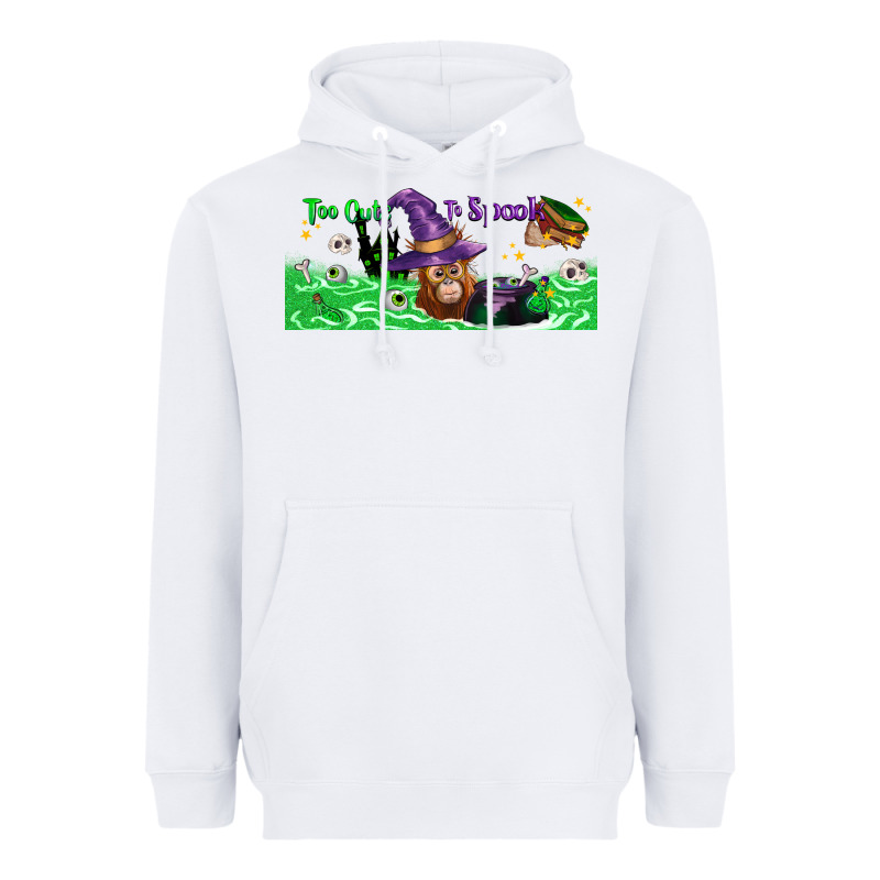 Too Cute To Spook Baby Orangutan Heavyweight Hoodie by LillyAllenDesigns | Teevron