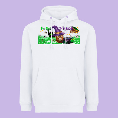 Too Cute To Spook Baby Orangutan Heavyweight Hoodie Designed By Lillyallendesigns
