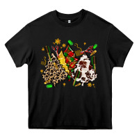 Black hair stylist with christmas tree Heavy Core Tee - MaliasSmallBusiness