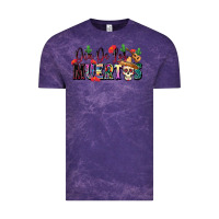 Cloud Purple Dia De Los Muertos Vintage Tee - texasbilliewilder
