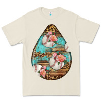 Bone american football and western roses teardrop Premium Tee - BundleAndBundleShop