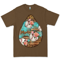 American Football And Western Roses Teardrop Premium Tee | Teevron