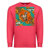 Cardinal western percheron horse Premium Sweatshirt - LillyAllenDesigns