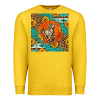 Lemon western percheron horse Premium Sweatshirt - LillyAllenDesigns