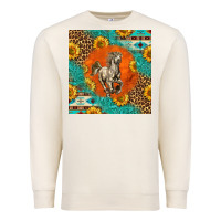 Sandshell western percheron horse Premium Sweatshirt - LillyAllenDesigns