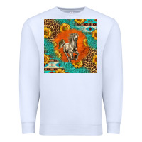White western percheron horse Premium Sweatshirt - LillyAllenDesigns