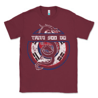 Burgundy Tang Soo Do Hoodie Martial Arts Gift Dragon Korean Classic Tee - tuanDangUi