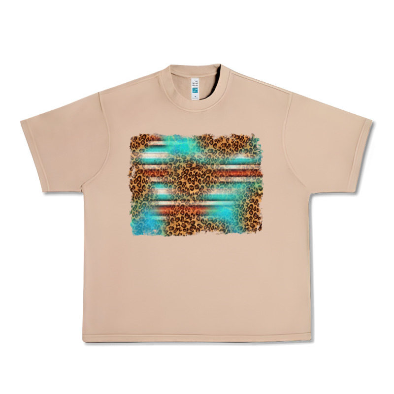 Serape And Leopard Background Urban Heavy Tee by texasbilliewilder | Teevron
